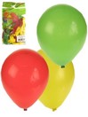 Ballon 23 cm rood-geel-groen