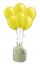 Helium Cilinder 50 met 30 x 12"" ballon geel