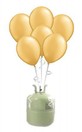Helium Cilinder 50 met 30 x 12"" ballon goud