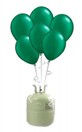 Helium Cilinder 50 met 30 x 12"" ballon groen