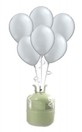Helium Cilinder 50 met 30 x 12"" ballon zilver
