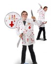 Halloween Heren Dokters jas met bloed
