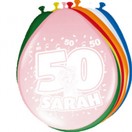 Ballon cijfer 50 Sarah