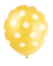 Polka Dots Ballon Geel