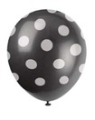 Polka Dots Ballon Zwart