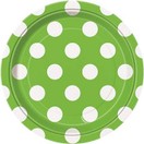 Polka Dots Bord 18 cm Groen