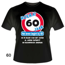 T-shirt verkeersbord 60 jaar