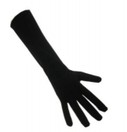 Handschoenen zwart stretch luxe nylon XS 32 cm