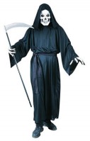 Halloween Heren Kostuum de Dood met masker en handschoenen