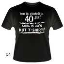 T-shirt 51 50 jaar k*tshirt