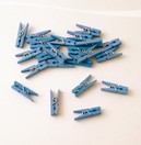 Wasknijpers mini blauw